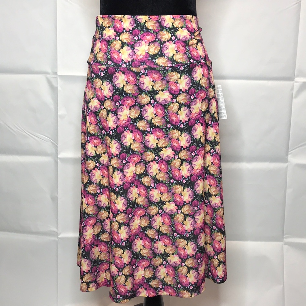 NWT LuLaRoe Azure Skirt Flowers Medium